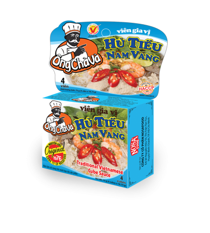 Viên gia vị nấu hủ tiếu/ hủ tíu ông chà và 75gr/4 viên