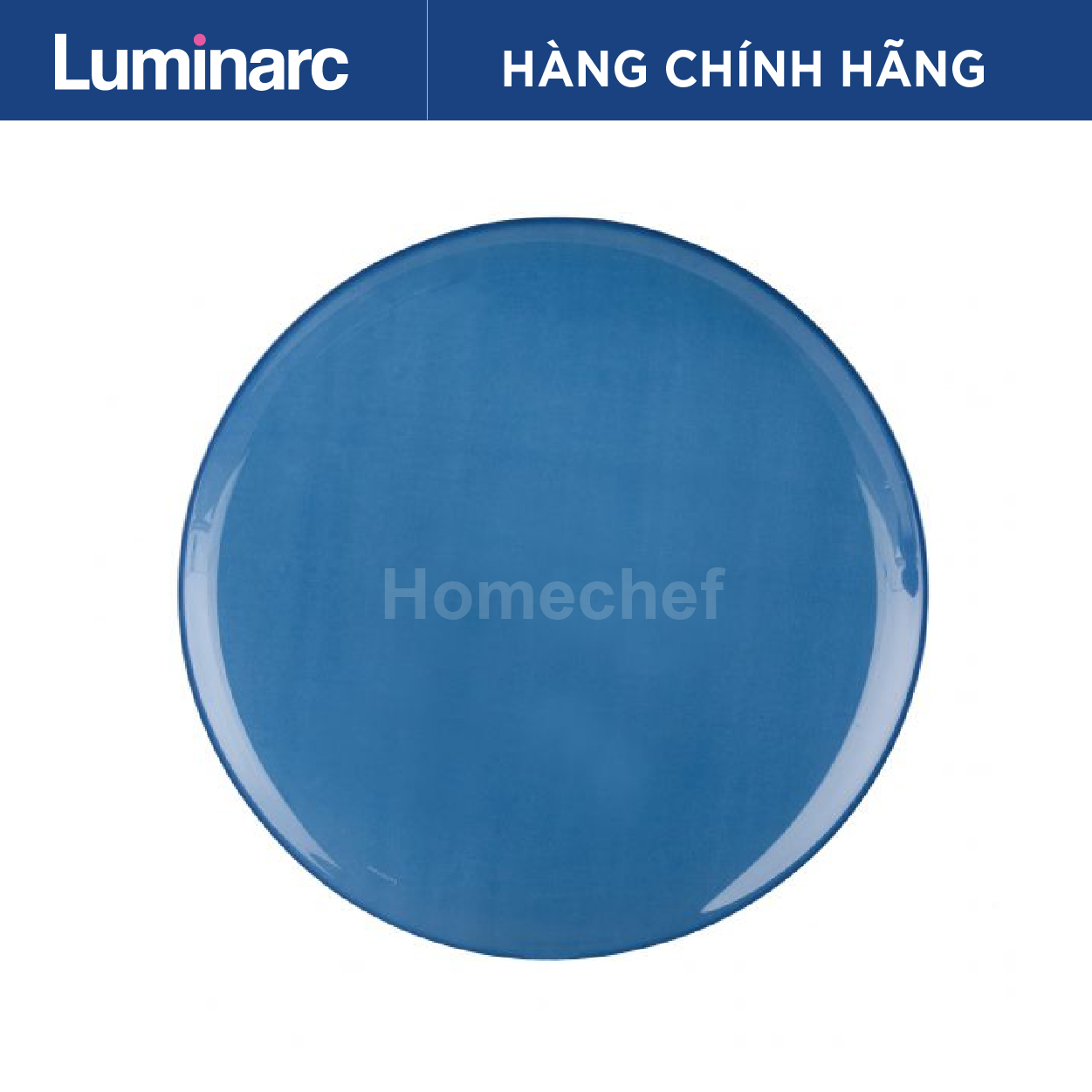 Đĩa nông thủy tinh Luminarc Arty Blue 25cm H7732 làm bằng thủy tinh an toàn sức khỏe, dùng được lò vi sóng, hàng chuẩn chính hãng