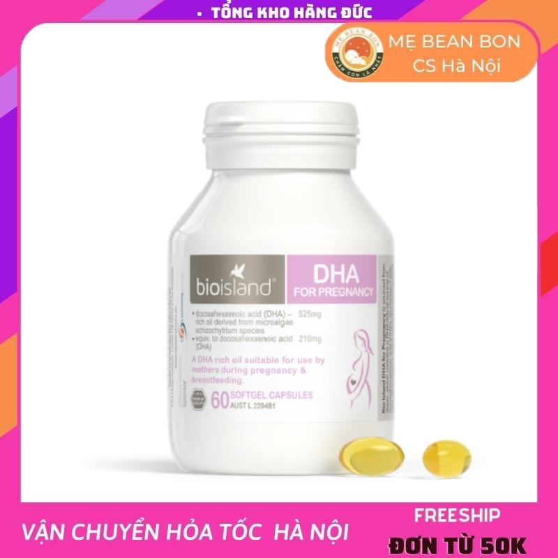 DHA Bầu Bio Island For Prenancy úc 60v dùng cho bà bầu trước trong thời kỳ mang thai và sau sinh giúp bé khỏe phát triển trí tuệ thông minh mắt sáng
