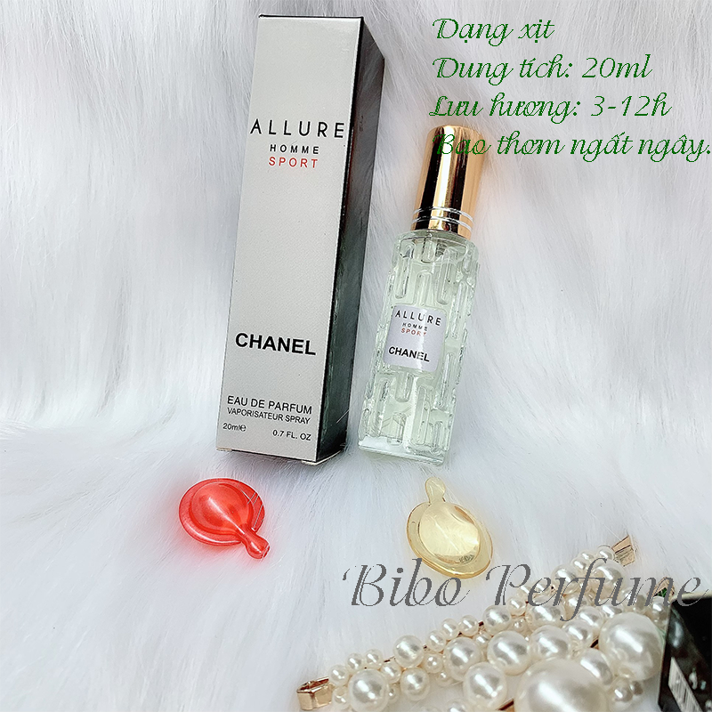 Nước hoa nam chuẩn pháp 20ml alure lưu 3-12h