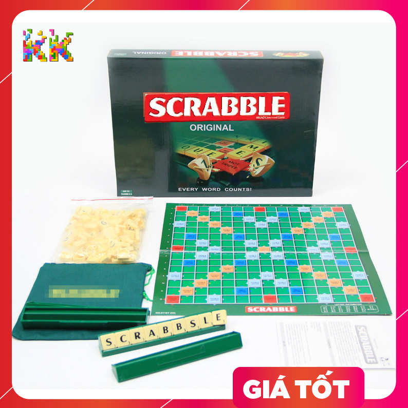 Board game:  Xếp chữ - Scrabble game - KKstore