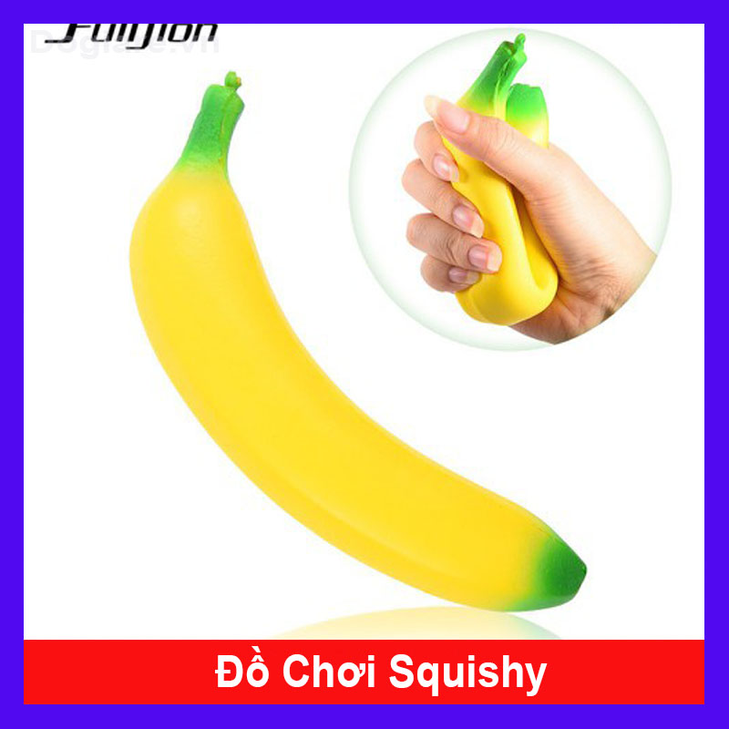 Đồ chơi Squishy hình quả chuối, bóp để giảm căng thẳng
