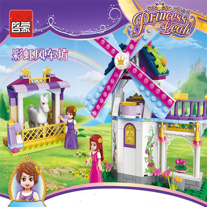 Bộ Xếp Hình Lego, Đồ Chơi Xếp Hình Enlighten 2604- Đồ Chơi Lắp Ráp Khu Vườn Công Chúa Leah Pricess 261 Chi tiết