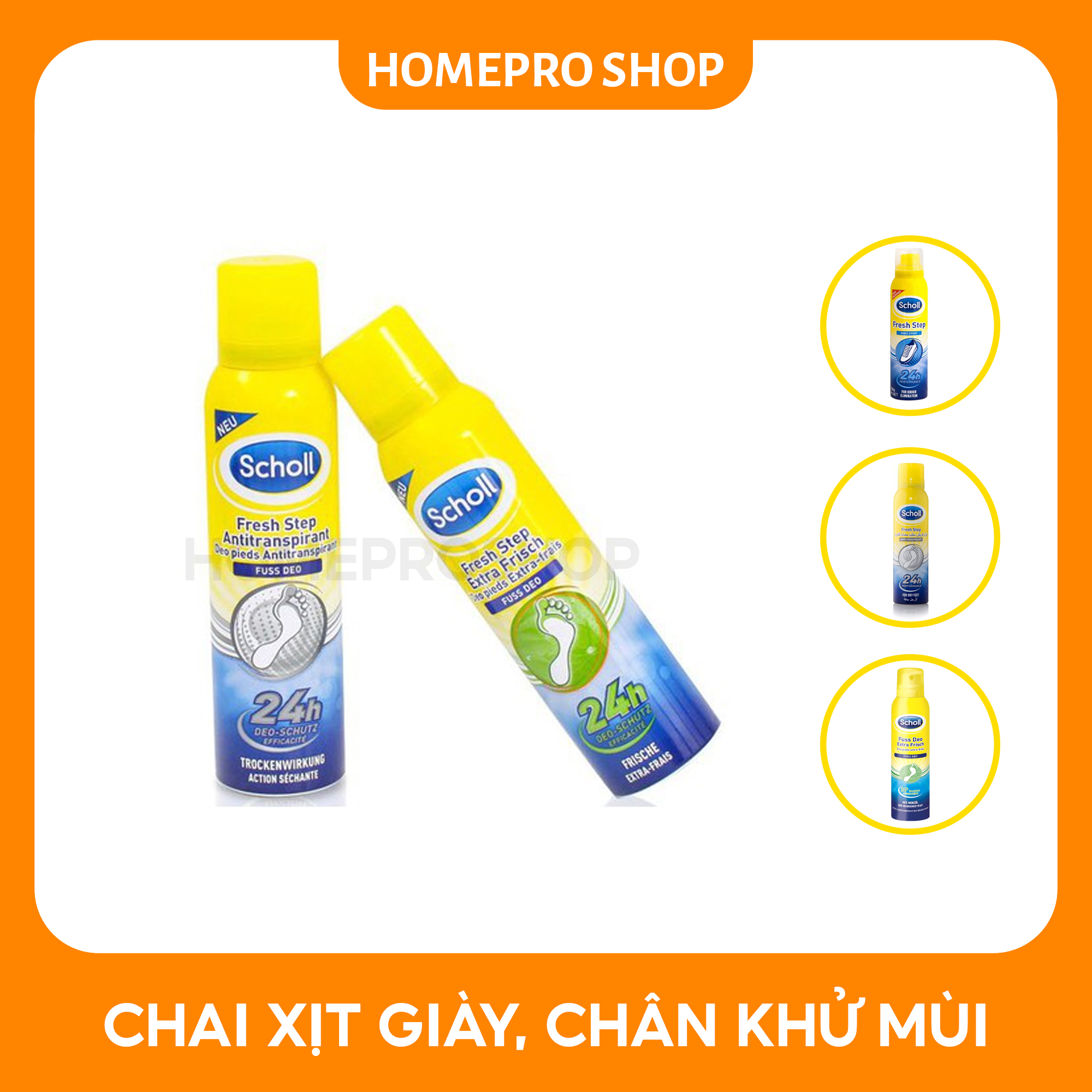 Chai xịt khử mùi hôi chân, hôi giày School 150ml