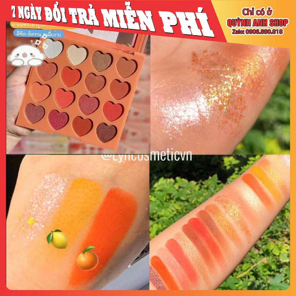 Sale nghỉ bán - Bảng mắt 16 ô Trái Tim Any Lady Peach thanh lý nghỉ bán - Bảng mắt 16 ô Trái Tim Any Lady Peach có video