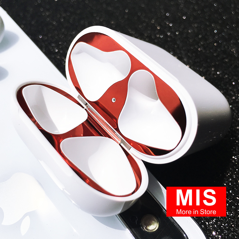 Miếng Dán Tai Nghe Chống Bụi, Miếng Dán Kim Loại Bảo Vệ Tai Nghe Bluetooth Airpods Chất Lượng Cao TN001PK