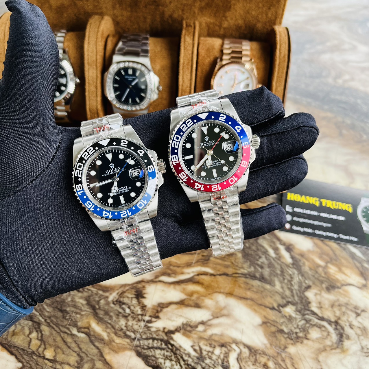 Đồng hồ nam r0lex pepsi và batman máy cơ automatic cao cấp