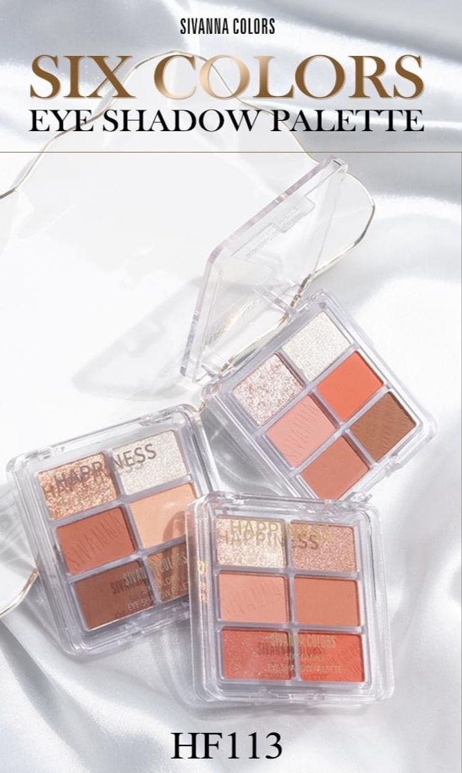Bảng phấn mắt 6 ô sivanna colors six colors eyeshadow palette : hf113