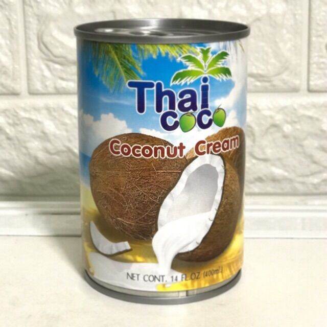NƯỚC CỐT DỪA THÁI LAN.LON 400ML.COCO .NƯỚC CỐT DỪA THÁI LAN ĐẬM ĐẶC