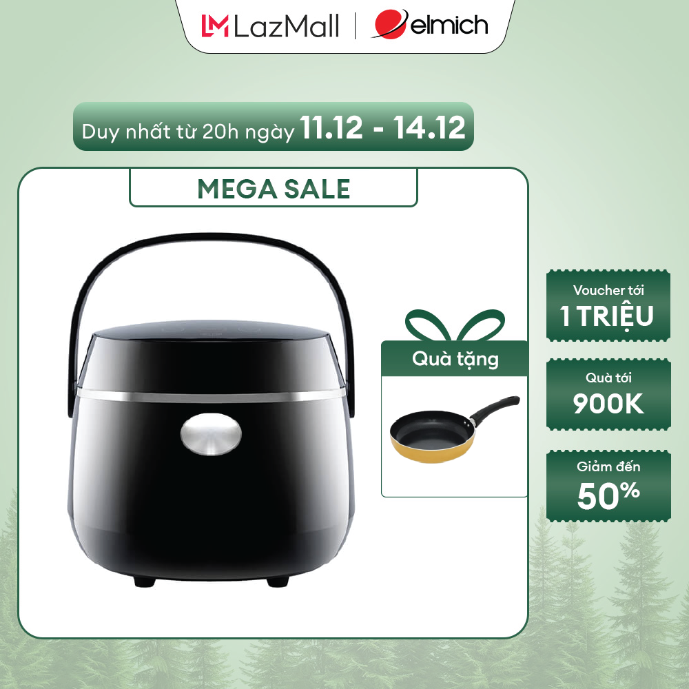 X-mas year & sale Nồi cơm điện tử Elmich 1,2L RCE-1789