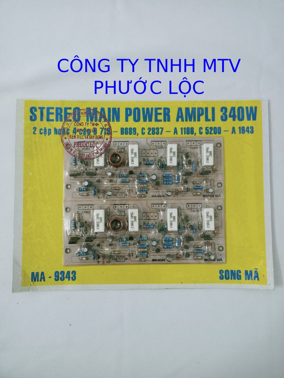 BO MẠCH KHUẾCH ĐẠI CÔNG SUẤT 8 SÒ 340W