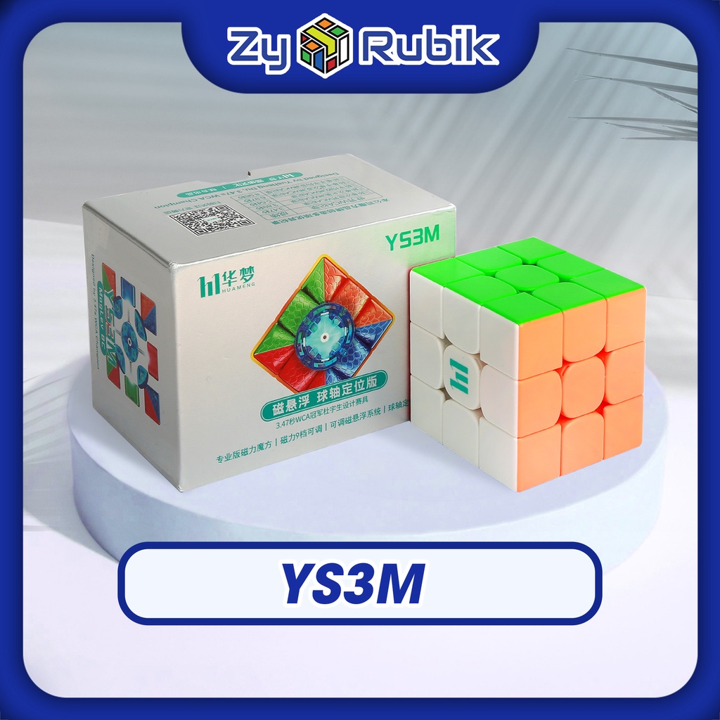 Rubik 3x3 moyu huameng ys3m stickerless có nam châm - rubik nam châm 3x3 moyu huameng ys3m - zyo rubik