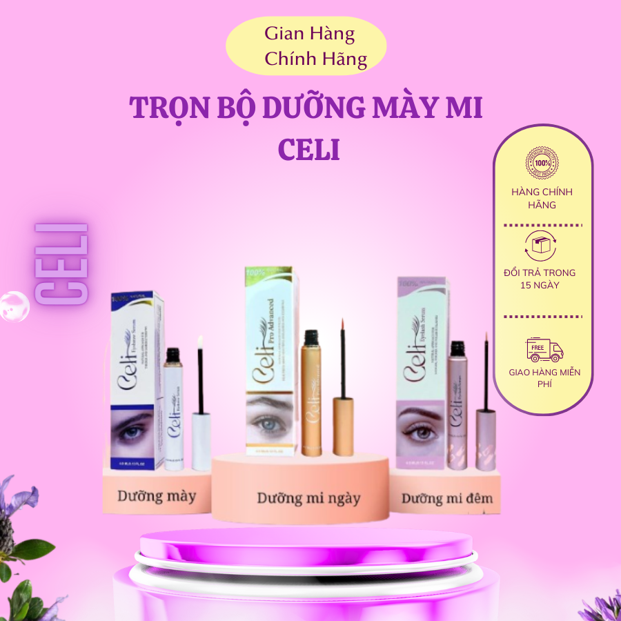 Chính Hãng - Dưỡng Mi Celi làm dày và dài mi , dưỡng kích mọc mi , làm dài mi , dưỡng mọc mày, dưỡng đen chân mày