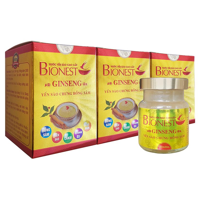 Yến sào Bionest Ginseng hồng sâm cao cấp - 3 lọ FlashSales