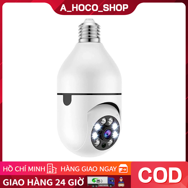 Camera 360 trong nhà an ninh wifi không dây ngoài trời 360 bóng đèn Full HD 1080P độ Giám Sát An Ninh