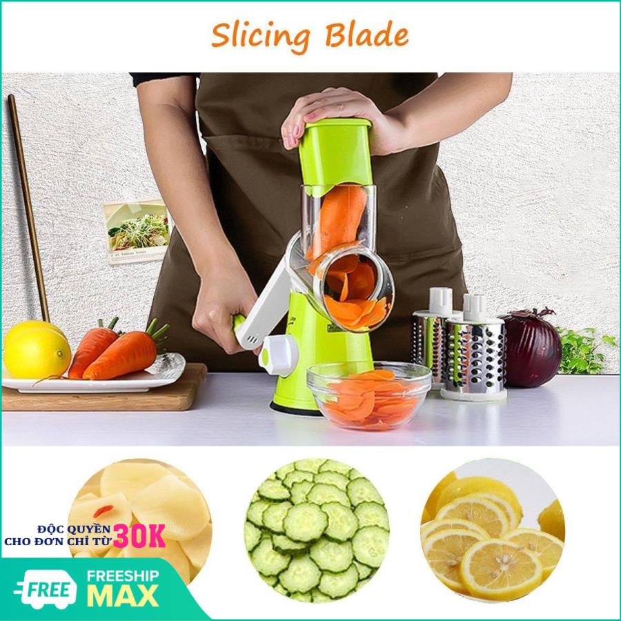 Máy cắt thái rau củ quả đa năng - Máy bào sợi - Kmart,Dụng cụ nạo rau củ thành dạng sợi-Máy thái rau củ quả đa năng-Dụng Cụ Bào Sợi, Thái Lát, Cắt Rau Củ Quả Đa Năng
