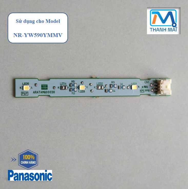 Bo đèn led tủ lạnh panasonic model nr-yw590ymmv