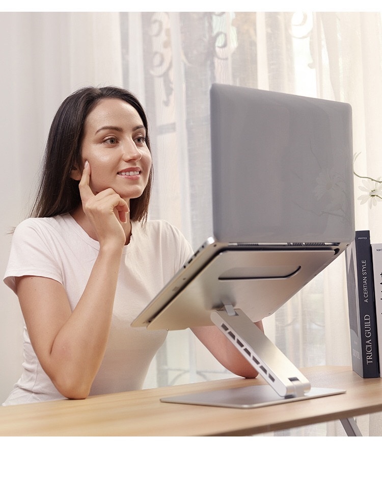 [Nhập ELJAN2 giảm đến 200k cho đơn 99k]Giá đỡ nâng laptop stand nhôm một chân chỉnh góc nghiêng và hỗ trợ tản nhiệt máy tính xách tay T2 một chân