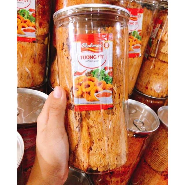Mực cán tẩm gia vị loại ngon, hũ pet 200g |