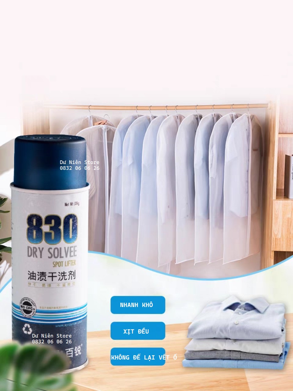 Chai Xịt Tẩy Dầu Sprayvan Spot Lifter 830 Thần Thánh.