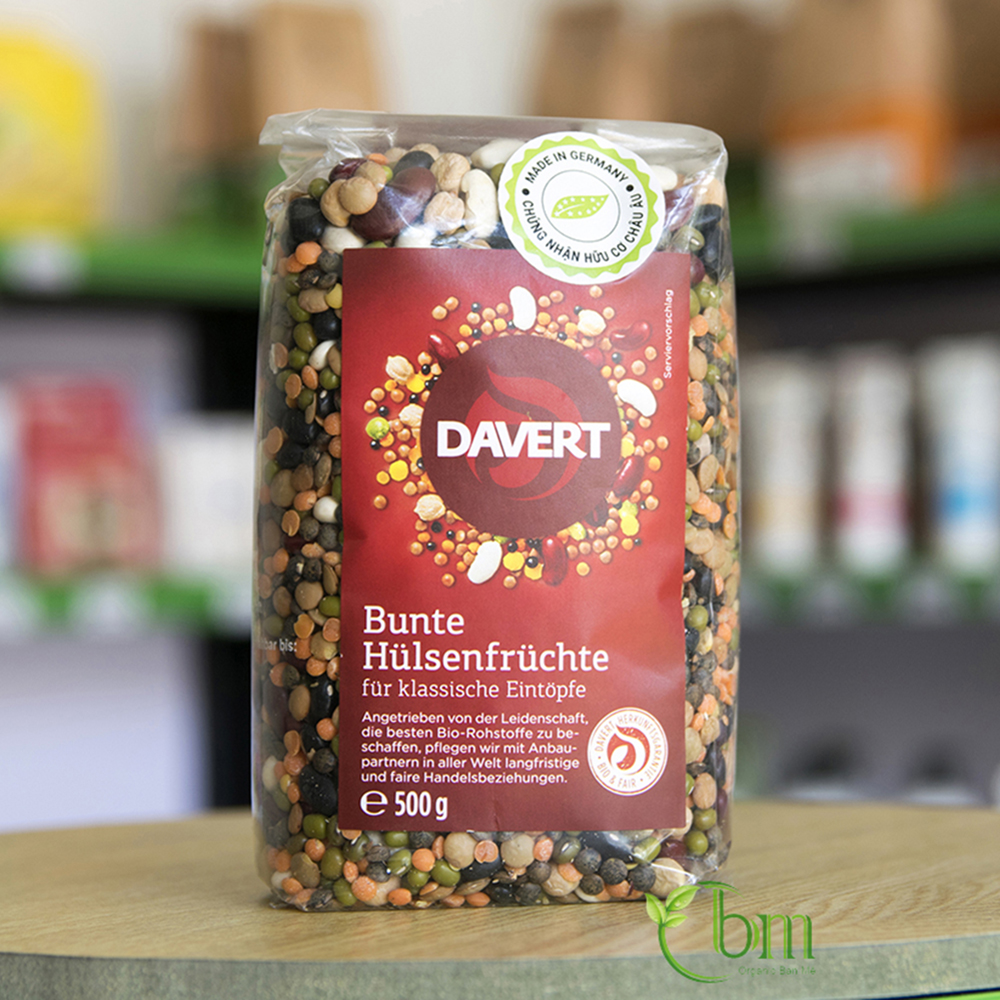 Đậu tổng hợp hữu cơ Davert 500gr