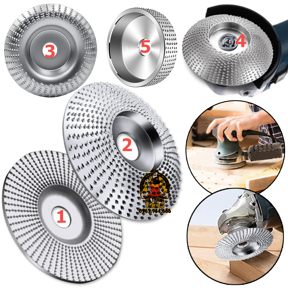 Combo 5 Đĩa Bào Gỗ Nhanh - Đĩa Mài Nhám Phá Gỗ - Loại Tốt Đài Loan
