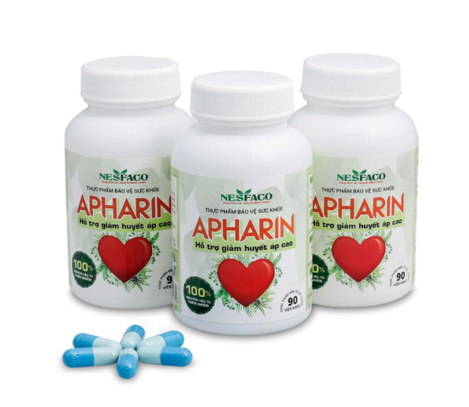 Apharin sản phẩm hỗ trợ người cao huyết áp lọ 90 viên