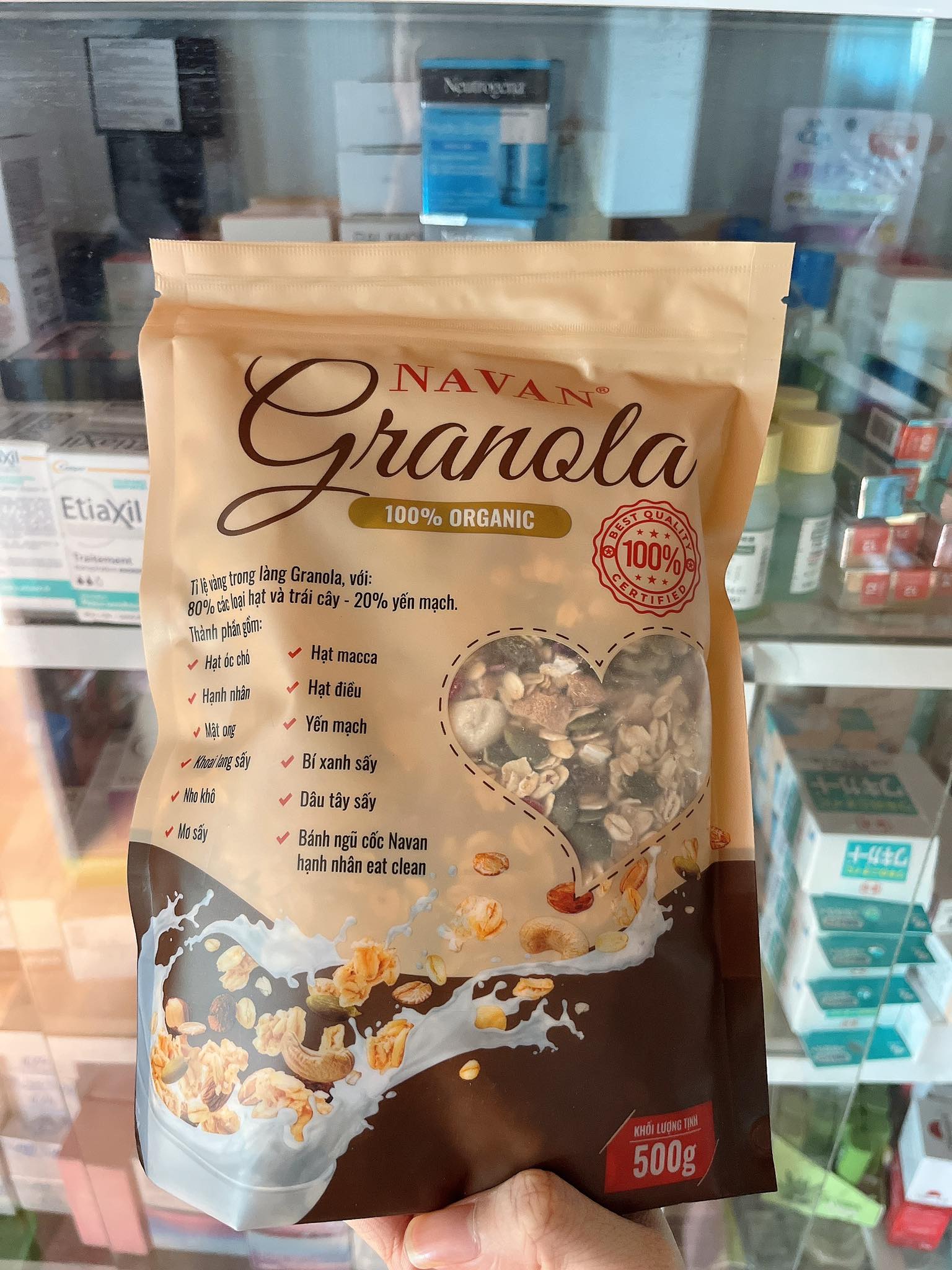 Ngũ cốc hạt granola navan 500g