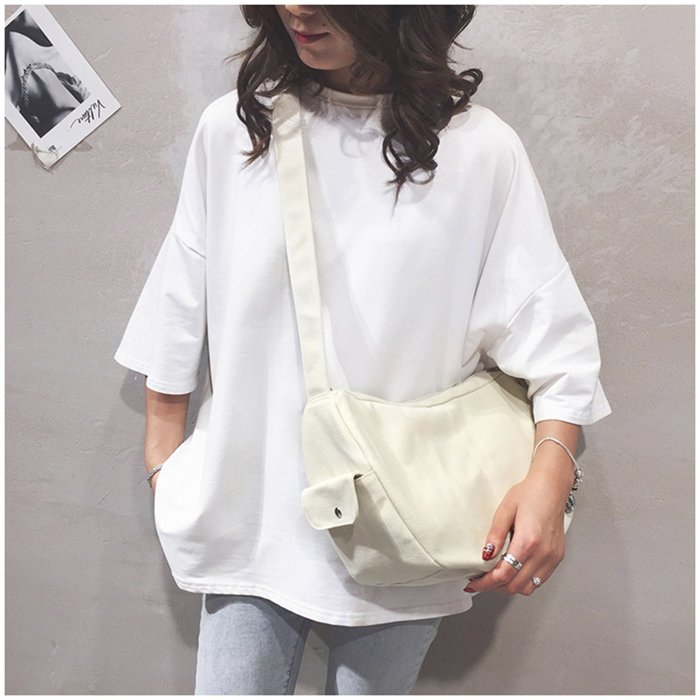 Túi vải đeo chéo nam nữ chất liệu vải bố mềm thời trang hàn quốc-tali store
