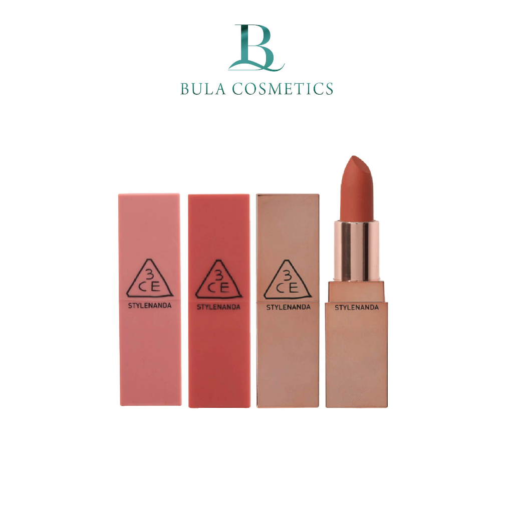 Son thỏi lì 3ce matte lip color, son thỏi mịn lì lâu trôi lên màu chuẩn