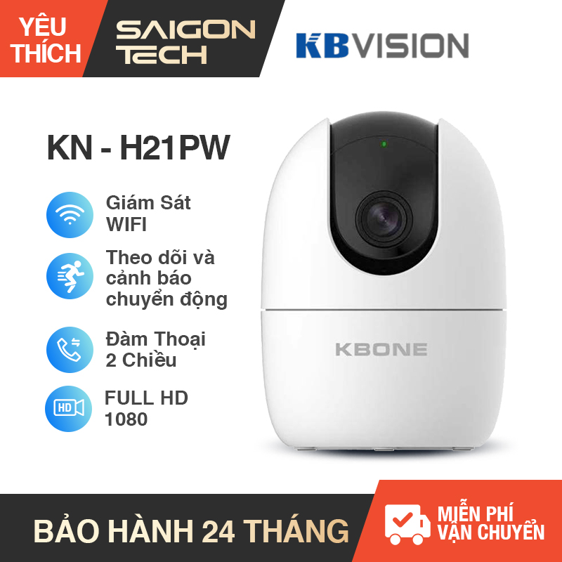 [NHÀ PHÂN PHỐI] Camera IP WIFI 360 KN - H21PW Kbone Kbvision - Saigon Technology hỗ trợ các tính năng thông minh như phát hiện con người phát hiện chuyển động...