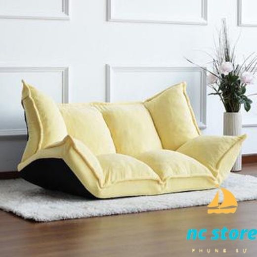 Sofa bed lười kiểu bệt đa năng khung bằng thép chịu lực cao, lưng ghế ngả 3 cấp độ