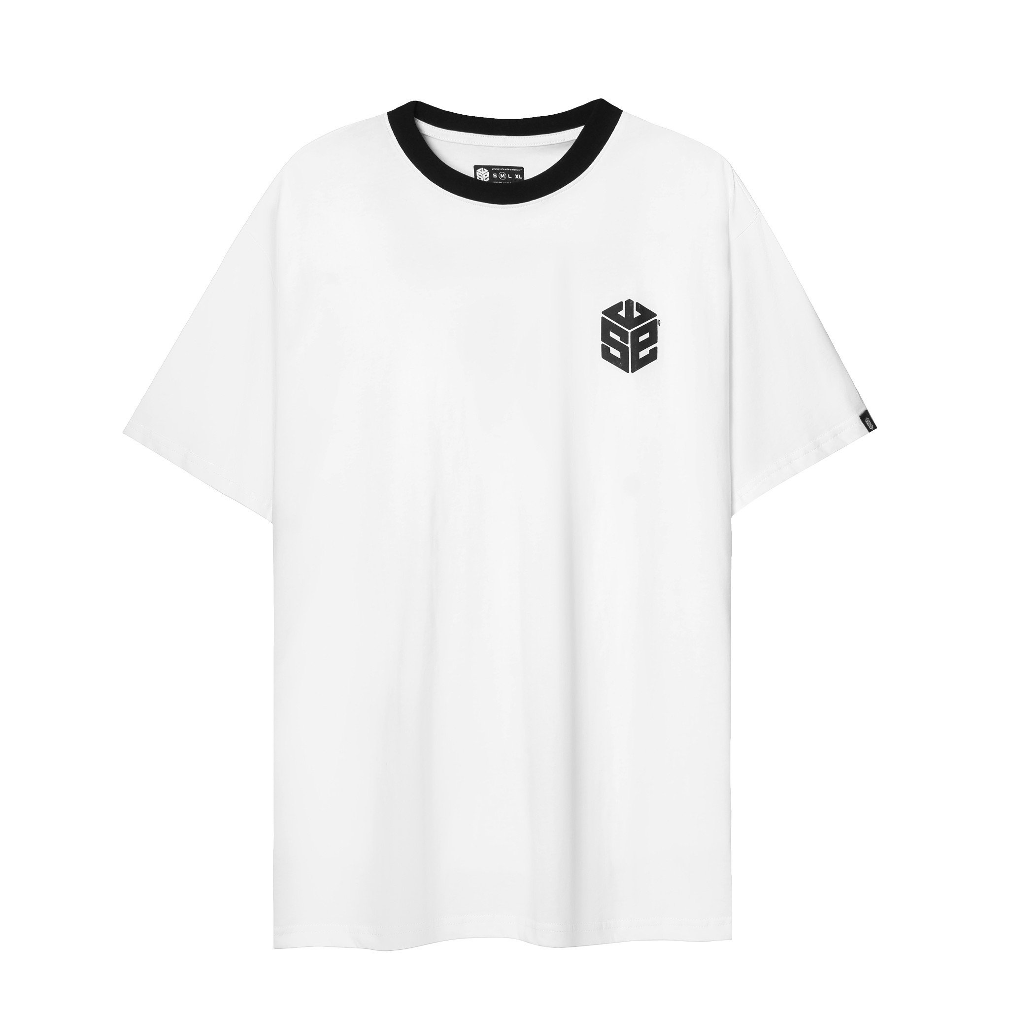 Áo thun unisex SWE RINGER TEE - Black 100% cotton chính hãng