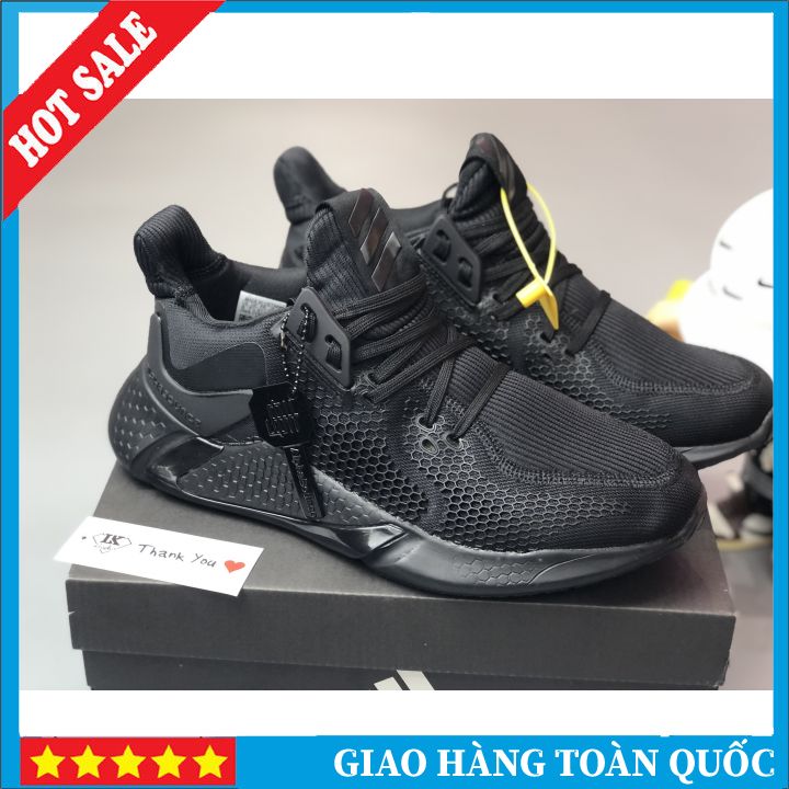 Giày Alpha bounce 2020 full đen, Giày thể thao nam nữ Full Phụ Kiện