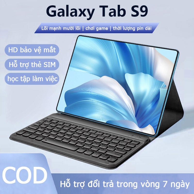 Galaxy Tab S9 máy tính bảng 11 inch màn hình siêu nét 16GB + 512GB máy tính bảng chơi game 8800mAh Android 12.0 4G / 5G WIFI khe cắm thẻ SIM kép máy tính bảng học tập vẽ tranh giảm giá lớn thanh lý COD