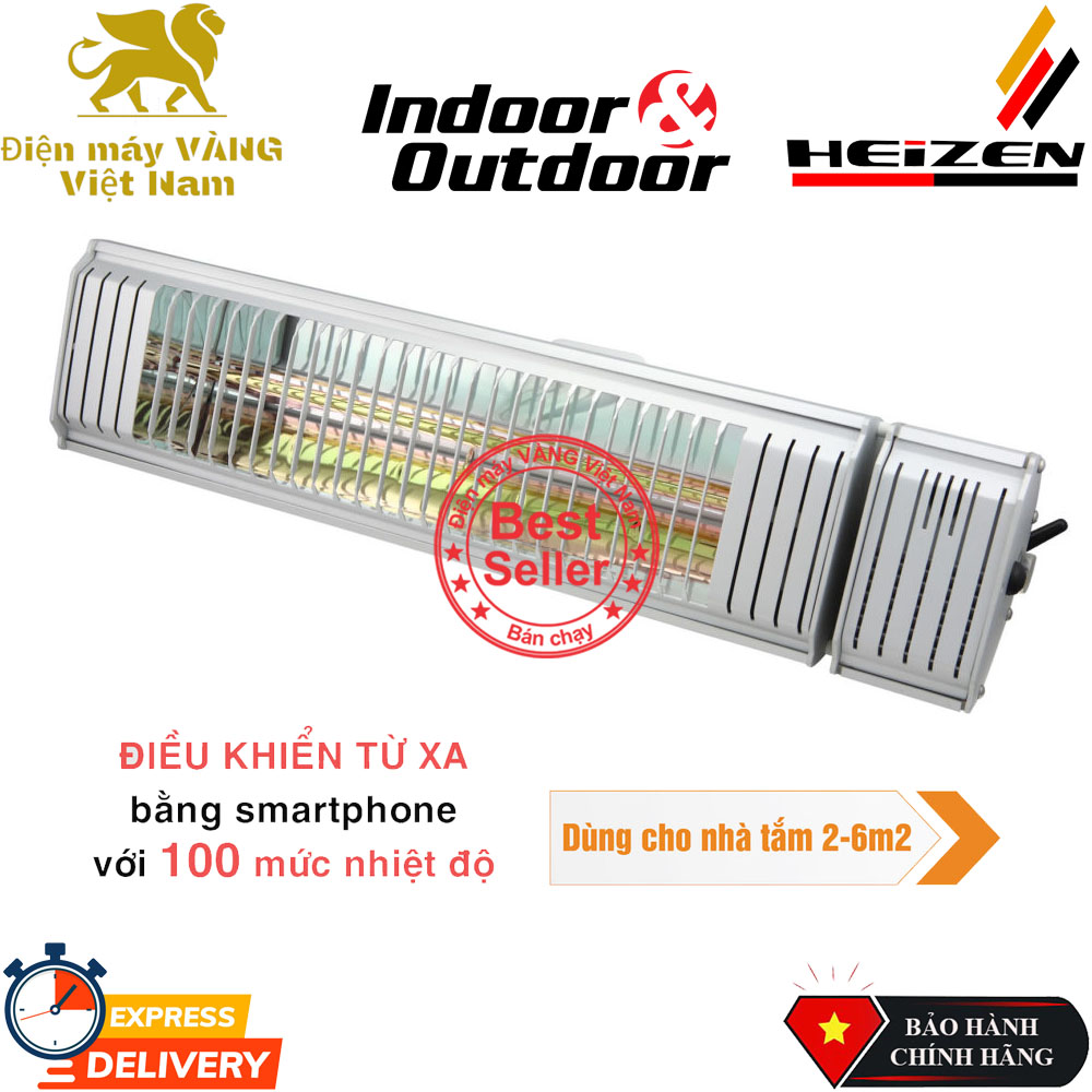 Đèn sưởi nhà tắm cao cấp điều khiển bằng Smartphone Heizen APPINO20