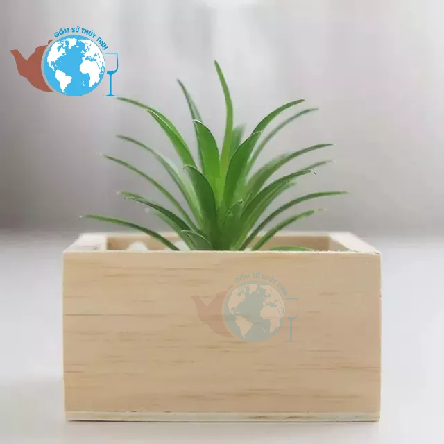 Chậu trồng cây vuông 12x12 / chậu gỗ cắm hoa , hộp gỗ 12x12