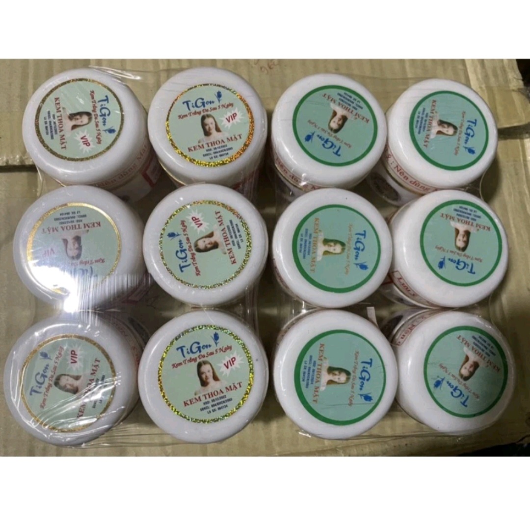 6hộp kem dưỡng trắng da tigon 18g