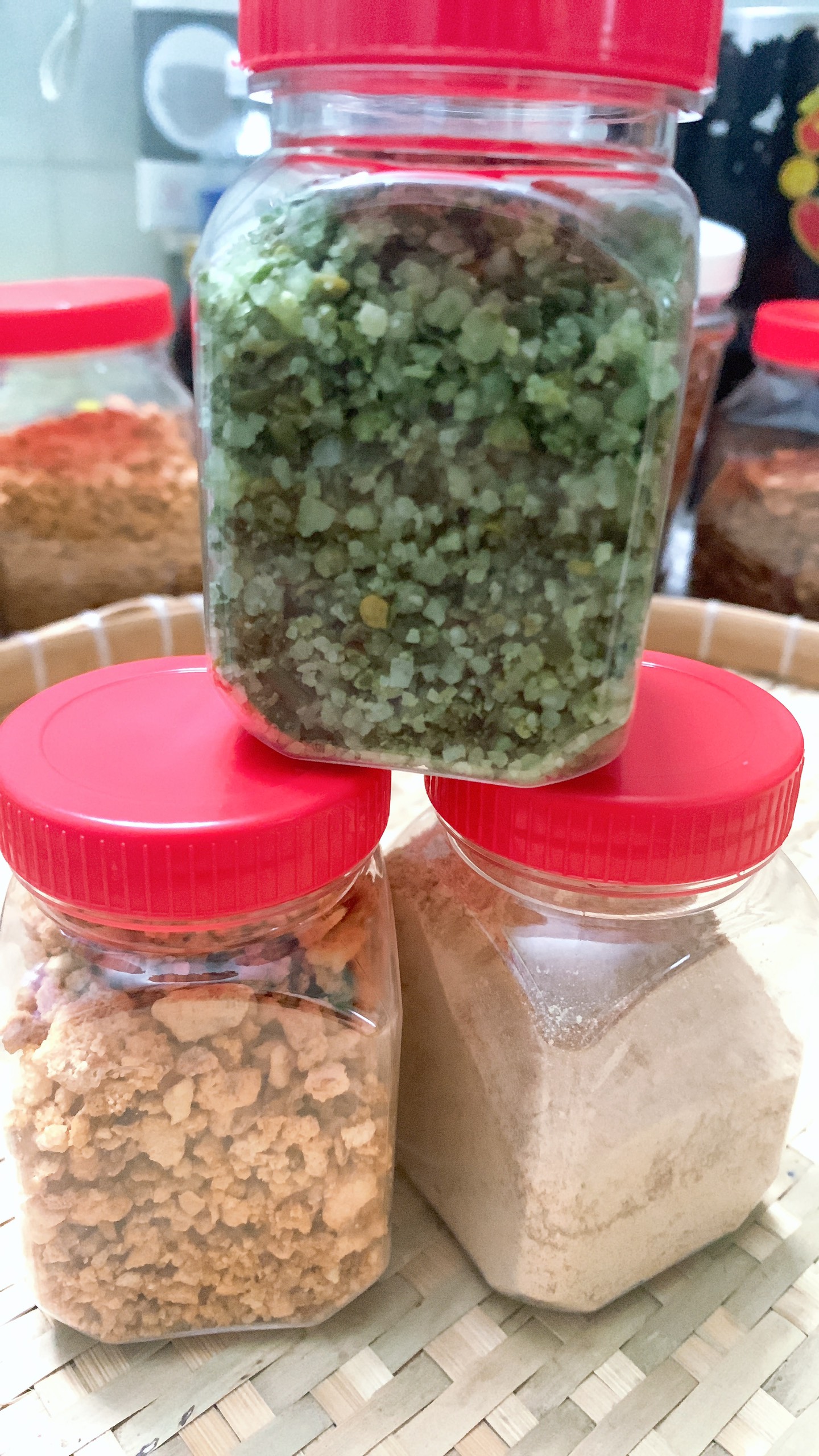 Muối tôm Tây Ninh hủ 100gr dùng thử - đặt sản muối tôm Tây Ninh.