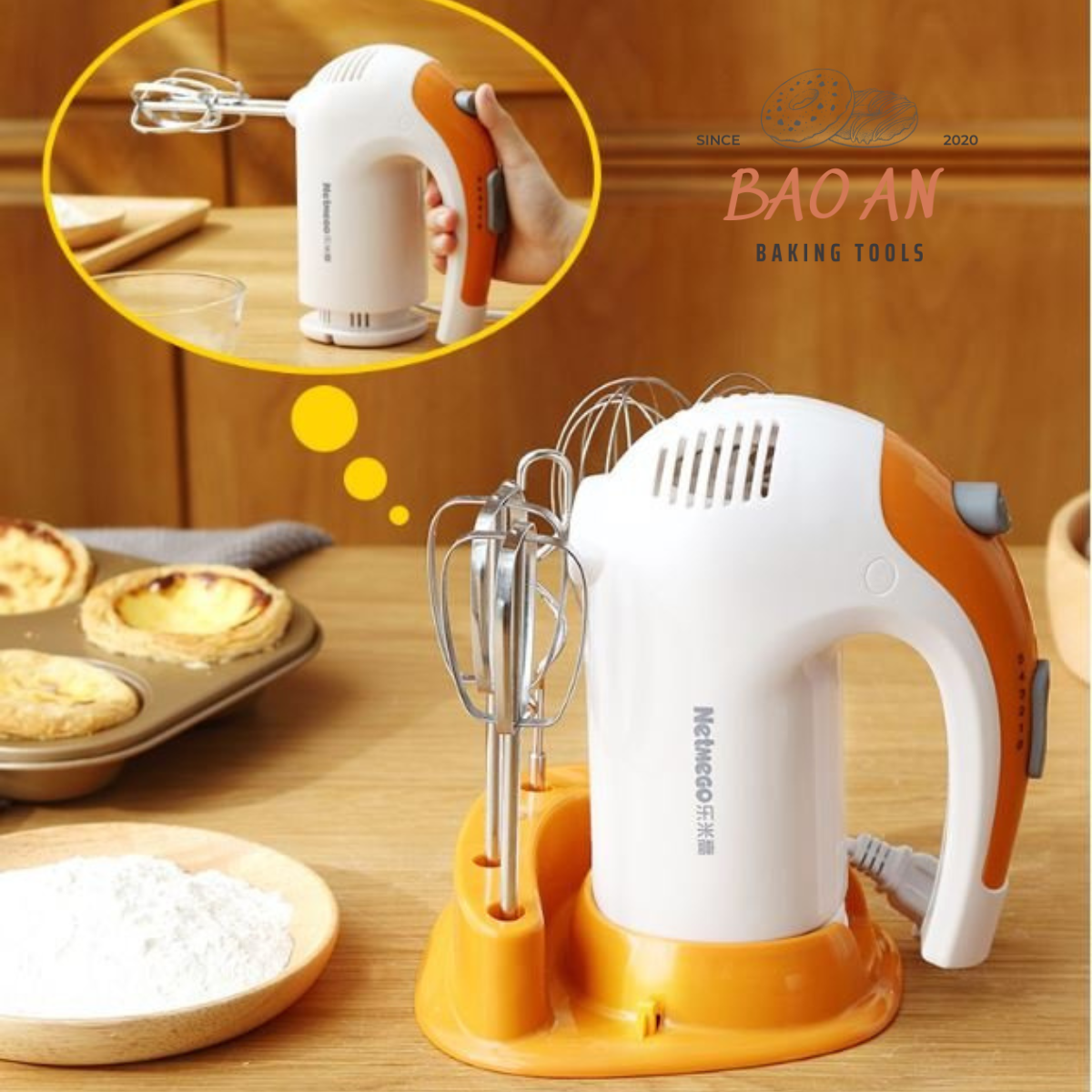 Máy đánh trứng cầm tay cao câp công suất 300W