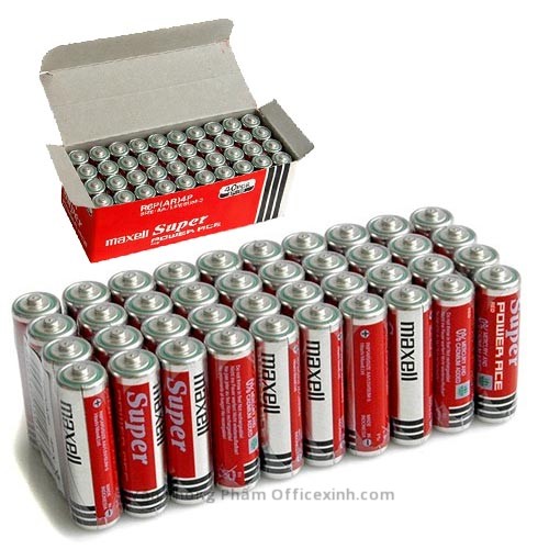 Pin Tiểu AA Maxell Super 1.5V Hộp 40 Viên (Đỏ)