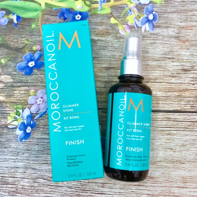 Xịt dưỡng bóng tóc và chống tia uv moroccanoil 100ml