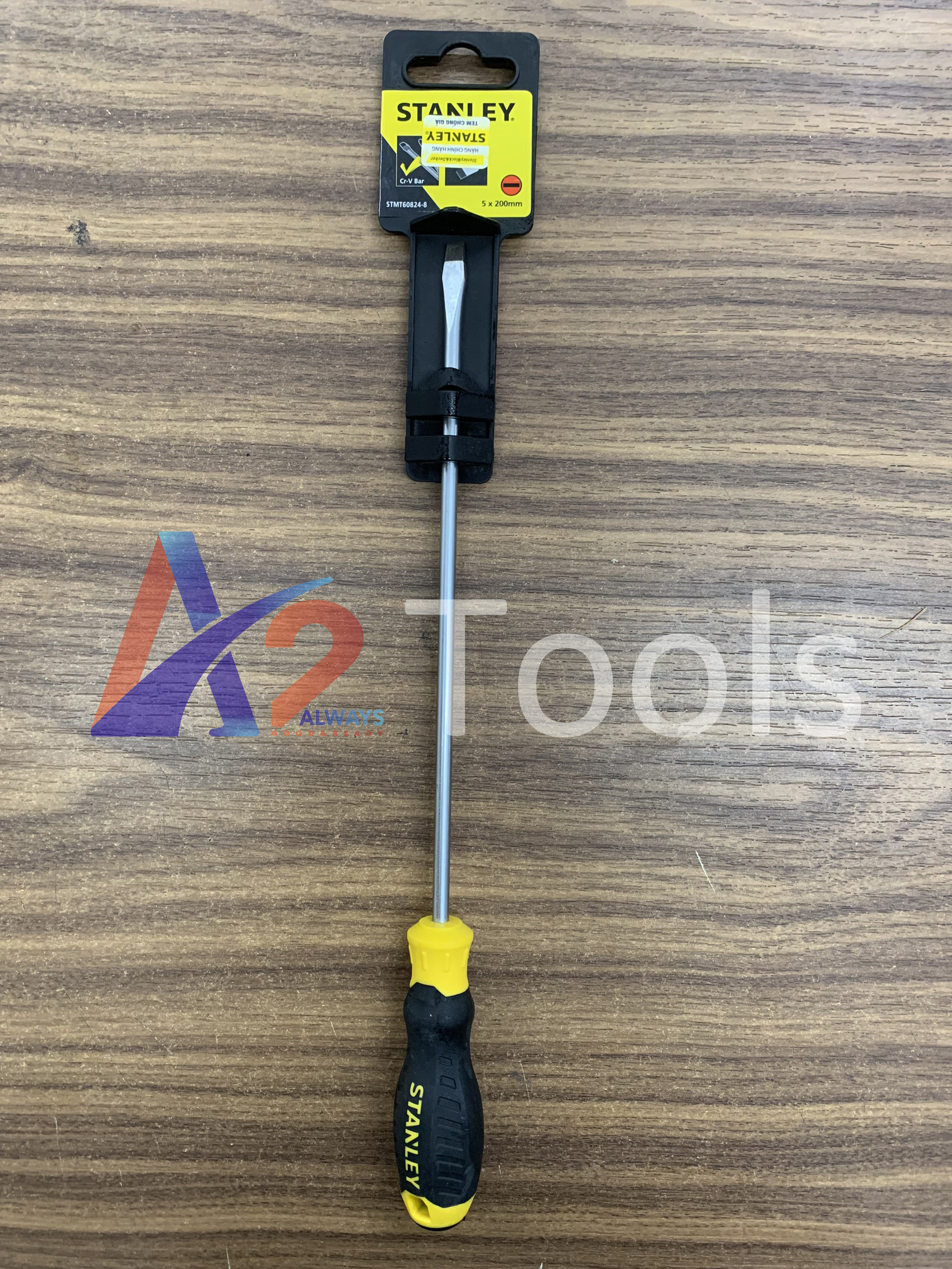 Tua vít dẹp 5x200mm có từ stanley stmt60824-8