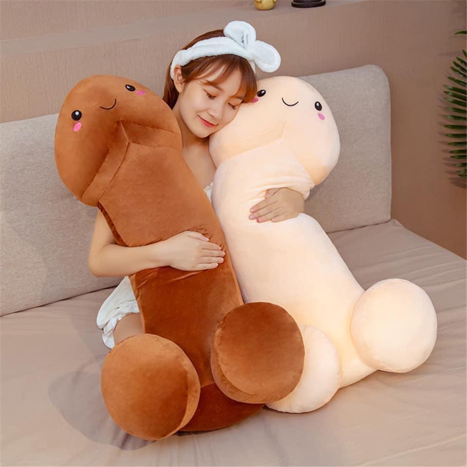 Gấu bông con ciu, gối ôm con ciu, ciu bông đáng yêu size 1m2