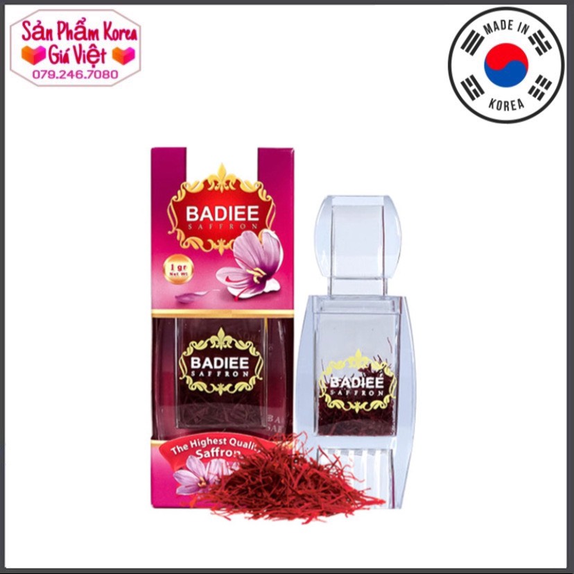 Nhụy hoa Nghệ Tây Saffron Badiee 1g/hộp