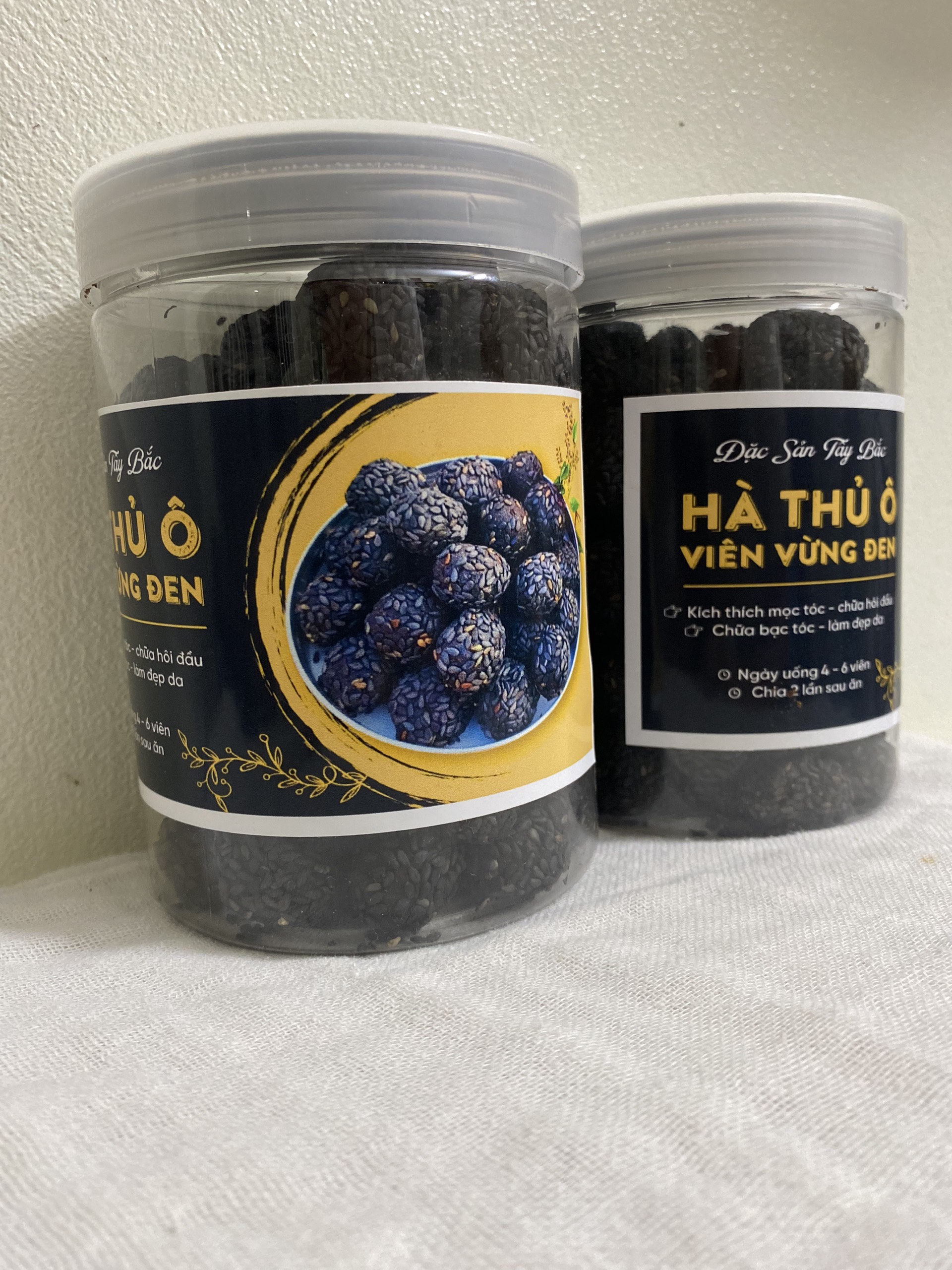 Hộp 500g viên hà thủ ô mật ong mè đen, hà thủ ô viên vừng đen hàng nguyên chất, đen mượt tóc, tóc bạc, trẻ lâu, da dẻ hồng hào