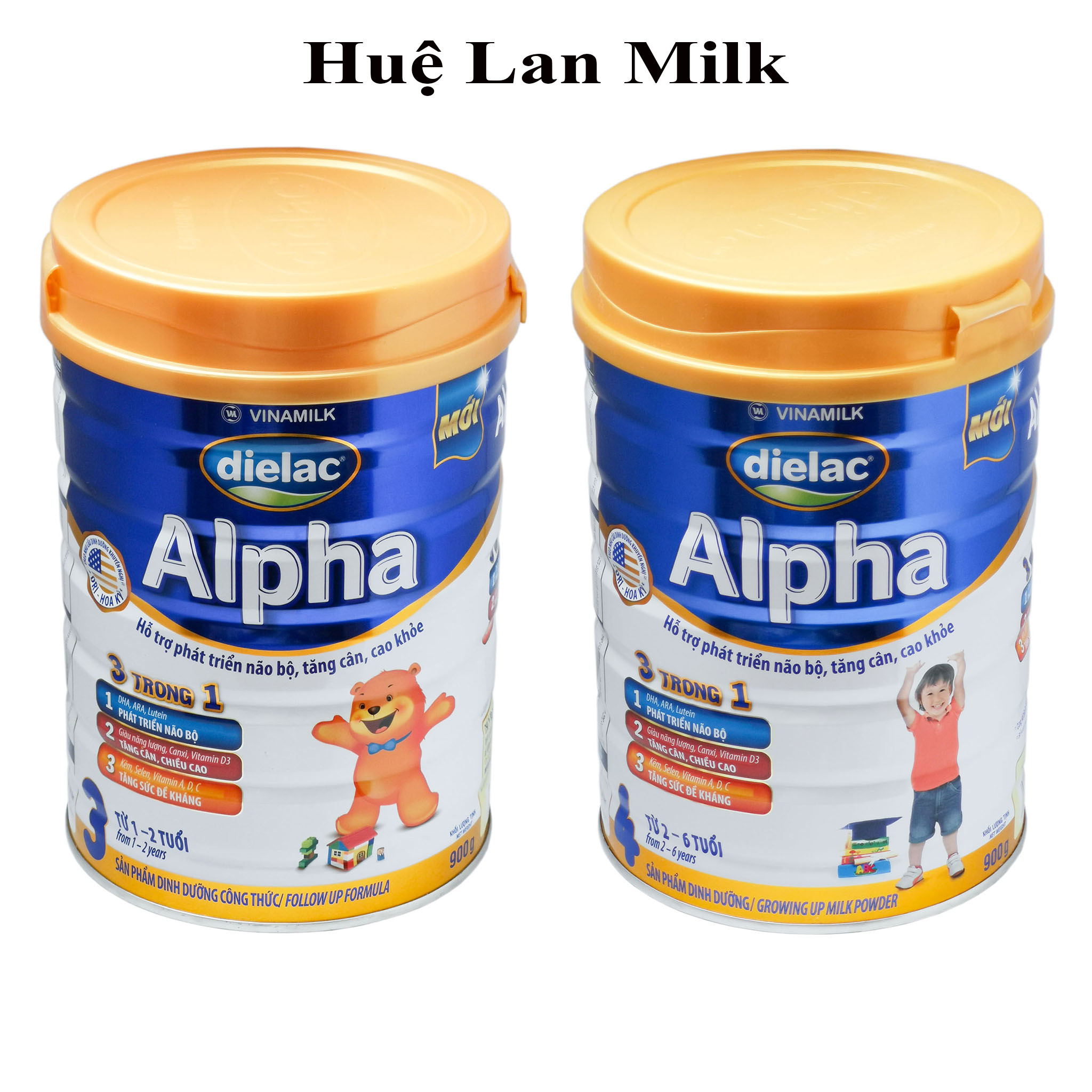 SỮA BỘT DIELAC ALPHA 3/4 900G - Huệ Lan Milk