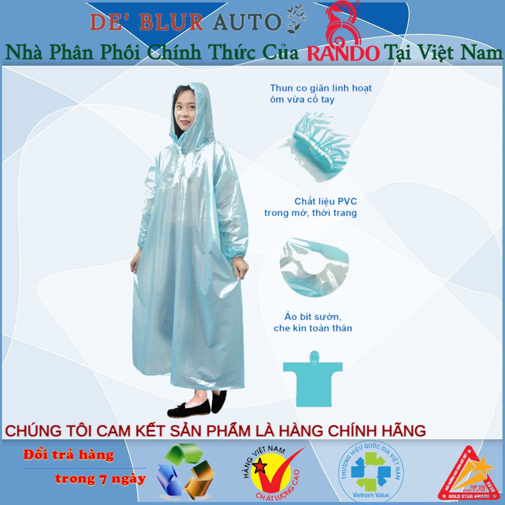 Áo mưa Rando Easy Trum “Trùm cực nhanh, bảo vệ toàn diện” APPC-10
