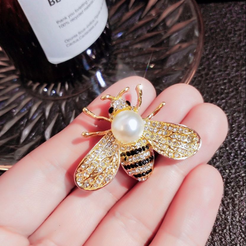 [HCM]Cài áo ong ngọc trai siêu cute kèm video