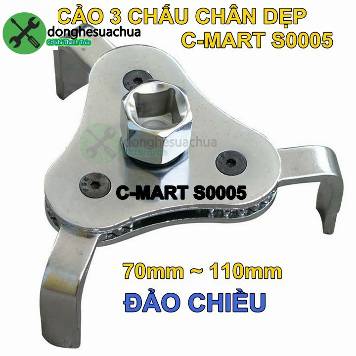 Cảo lọc dầu 3 chấu chân dẹp c-mart s0005
